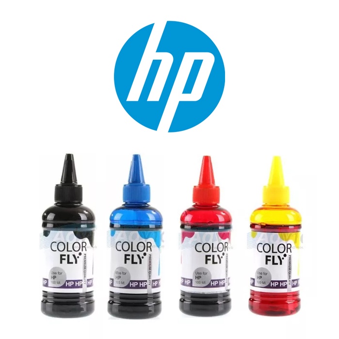 หมึกเติม-hp-ชุด4สี-ขนาด-100-ml-color-fly-refill-เติม-hp-ได้ทุกรุ่น