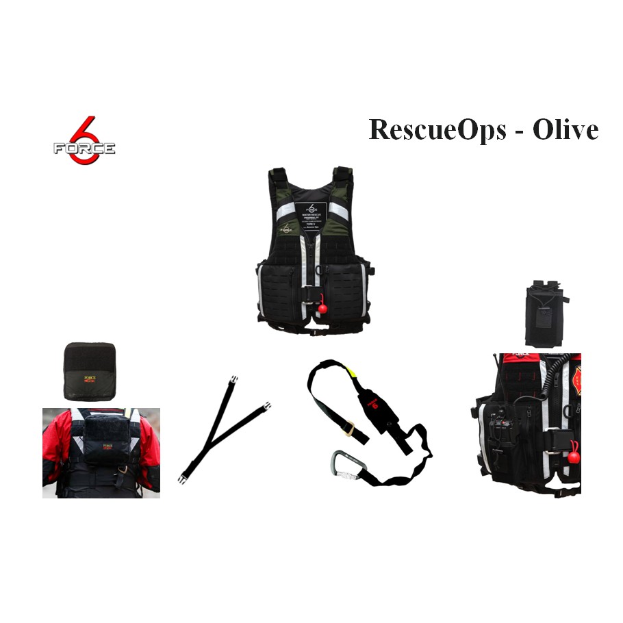 Force6 เสื้อชูชีพกระแสน้ำเชี่ยว Force 6 RescueOps PFD Personal ...