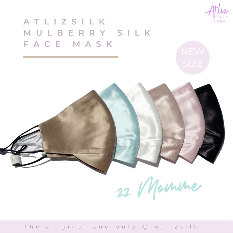 หน้ากากผ้าไหมมัลเบอร์รี่-oeko-tex-จากเยอรมัน-atliz-mulberry-silk-reusable-3d-face-mask-vol-4-22-momme