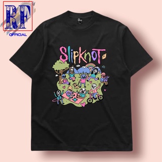 Lokal เสื้อยืดลําลอง แขนสั้น คอกลม พิมพ์ลาย Slipknot VINTAGE สําหรับผู้ชาย