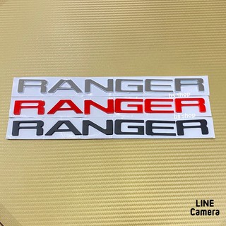 โลโก* RANGER ตัวอักษรตรง  ติดฝากระโปรงหน้า Ford  ขนาด* 2.2 x 27.5 cm ราคาต่อชิ้น