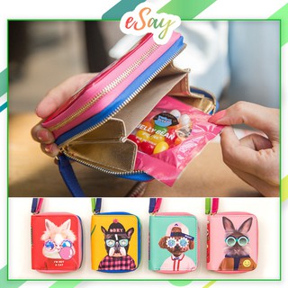 💟Bentoy Animals Party แท้💟 กระเป๋าสตางค์ Wallet กระเป๋าสตางค์ใบสั้น กระเป๋าใส่เหรียญบัตร ลายสัตว์