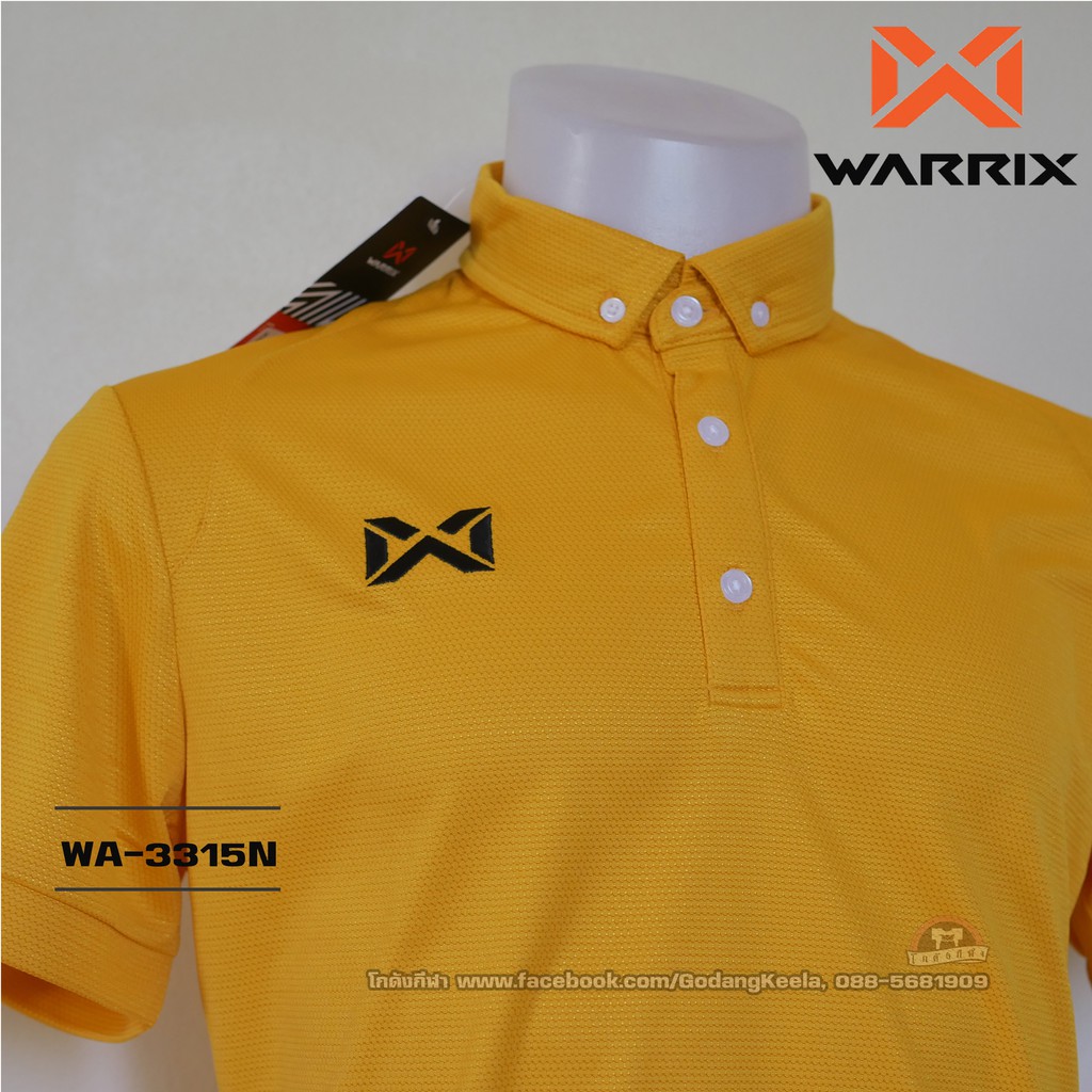 เสื้อโปโล-warrix-wa-3315n-wa-plan15-สีทอง-nn-วาริกซ์-วอริกซ์-ของแท้-100