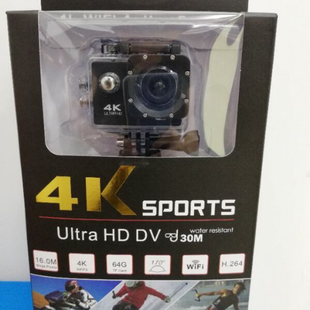 ขายปลีก-ขายส่งกล้องกันน้ำ-กล้องติดรถยนต์-sport-action-camcorder-ultra-hd-4k-wifi-30fps