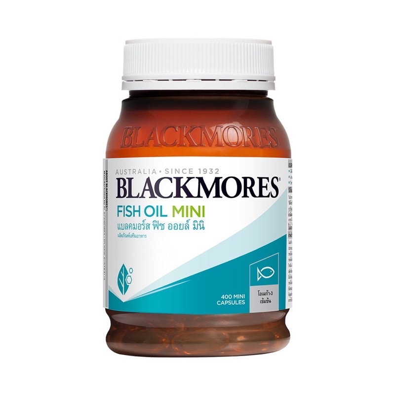 ภาพหน้าปกสินค้าBlackmores Fish Oil mini caps 400 cap จากร้าน vhousethailand บน Shopee