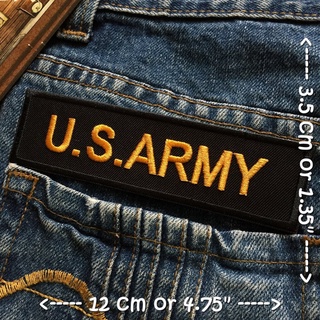 U.S. Army ตัวรีดติดเสื้อ อาร์มรีด อาร์มปัก ตกแต่งเสื้อผ้า หมวก กระเป๋า แจ๊คเก็ตยีนส์ Badge Embroidered Iron on Patch ...