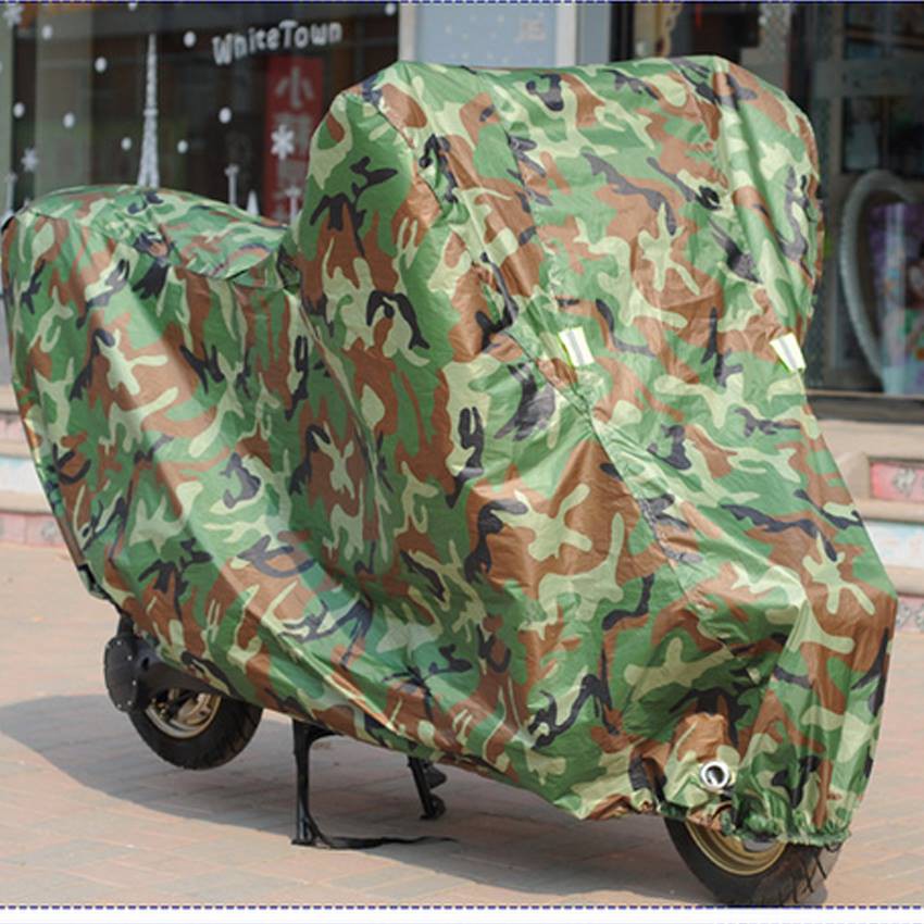 ผ้าคลุมรถมอเตอร์ไซค์-สีเขียวลายพรางทหาร-มี2ขนาดให้เลือก-แถมฟรีถุงใส่ผ้าคลุม1ชิ้น