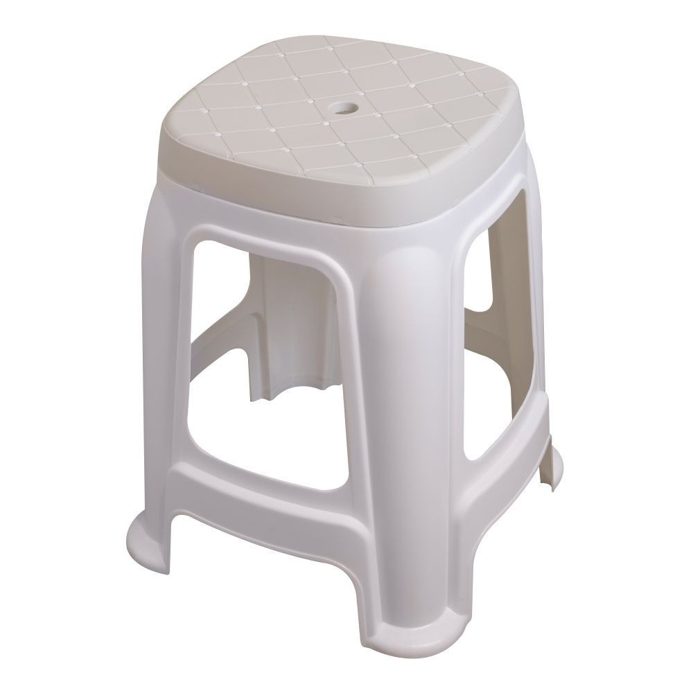 โต๊ะ-เก้าอี้-เก้าอี้พลาสติก-spring-bella-สีขาว-เฟอร์นิเจอร์นอกบ้าน-สวน-อุปกรณ์ตกแต่ง-plastic-stool-spring-bella-38x38x47
