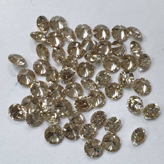 สินค้า 💎เพชรแท้สีน้ำตาลธรรมชาติ💯(Brown diamond) ขนาด3.7-mm19-20ตัง) ความสะอาดvs-vvs ราคาเม็ดละ3000