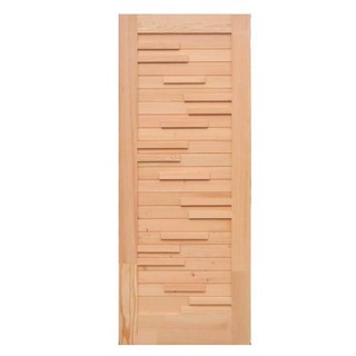 External door DOUGLAS FIR DOOR D2D 80X200CM NATURAL ECO PINE-033 Door frame Door window ประตูภายนอก ประตูไม้ดักลาสเฟอร์