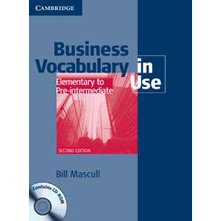 DKTODAY หนังสือ BUSINESS VOCAB.IN USE ELEM-PRE-INTER +ANS.&amp; CD-ROM(2ED)