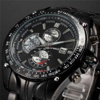 CURREN Full Stainless Steel Quartz Watches Mens Sport Wristwatch Waterproof Male Clock Masculino saat Gifts