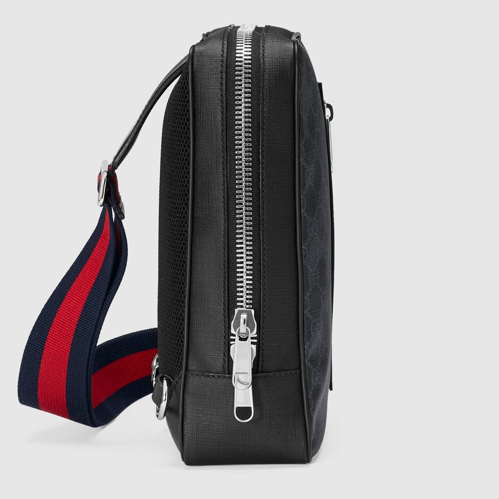 gucci-gg-supreme-กระเป๋าเข็มขัดผ้าแคนวาส-กระเป๋าโทรศัพท์มือถือ
