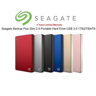 ภาพหน้าปกสินค้า[New 2019] Seagate 1TB 2TB ฮาร์ดดิสก์ไดรฟ์ภายนอกแบบอลูมิเนียมขนาดพกพา ซึ่งคุณอาจชอบราคาและรีวิวของสินค้านี้