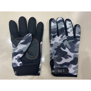 19 ถุงมือผ้าเต็มนิ้ว แบรนด์ W-TOP ลายทหาร ถุงมือขับรถ มีให้เลือกถึง 3สี ฟรีไซส์ FREE SIZE