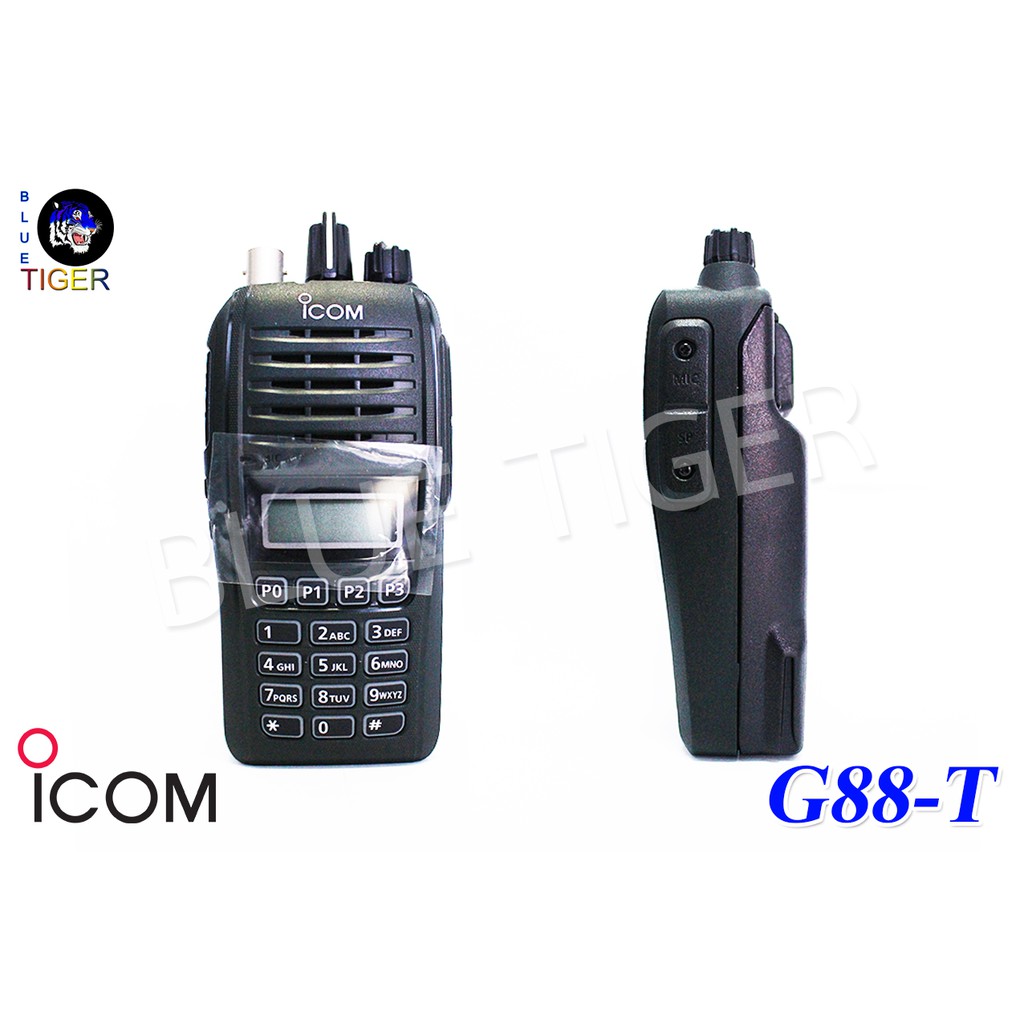 วิทยุสื่อสารราคาถูก-icom-ic-g88-t-walkie-talkie-5w-สีดำ-ย่าน-144-147-mhz