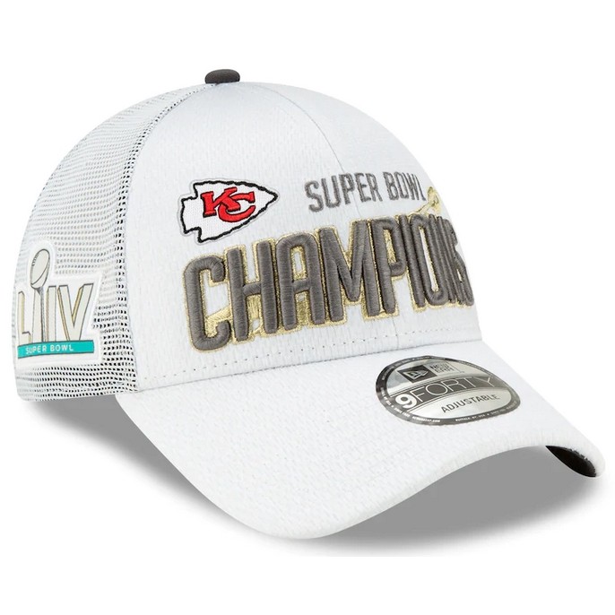 หมวก New Era Kansas City Chiefs New Era Super Bowl LIV Champions Locker ...