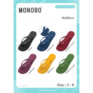 รองเท้าแตะแบบหนีบ MONOBO รุ่น Maldives-1 ทรงแบนแคบ รองเท้าแตะผู้หญิง