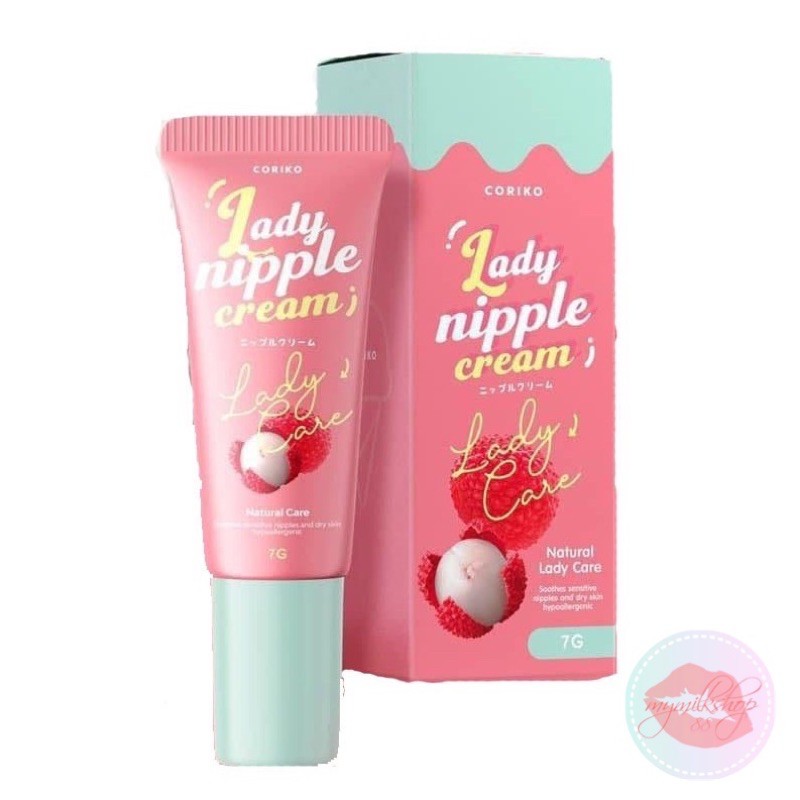 รูปภาพสินค้าแรกของCORIKO​ Lady Nipple​ Cream​ 7 g. ลิปลิ้นจี่ โคริโกะ ครีมบำรุงปากและหัวนมชมพู