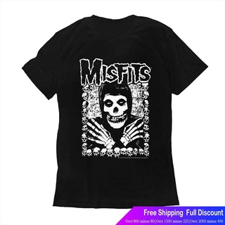 สุดยอดไฟ เสื้อยืดแขนสั้น Impact Misfits Mens Fashion T-Shirts Black M Popular T-shirts คนดัง