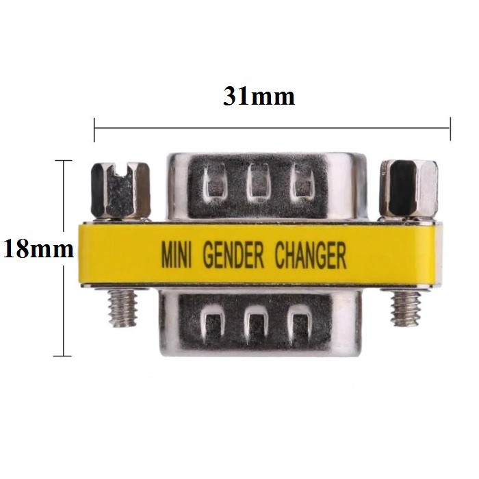 อะแดปเตอร์-คอนเนคเตอร์-db9-หัว-เมีย-เมีย-1pcs-db9-female-to-female-adapter-gender-changer-serial-rs232-coupler