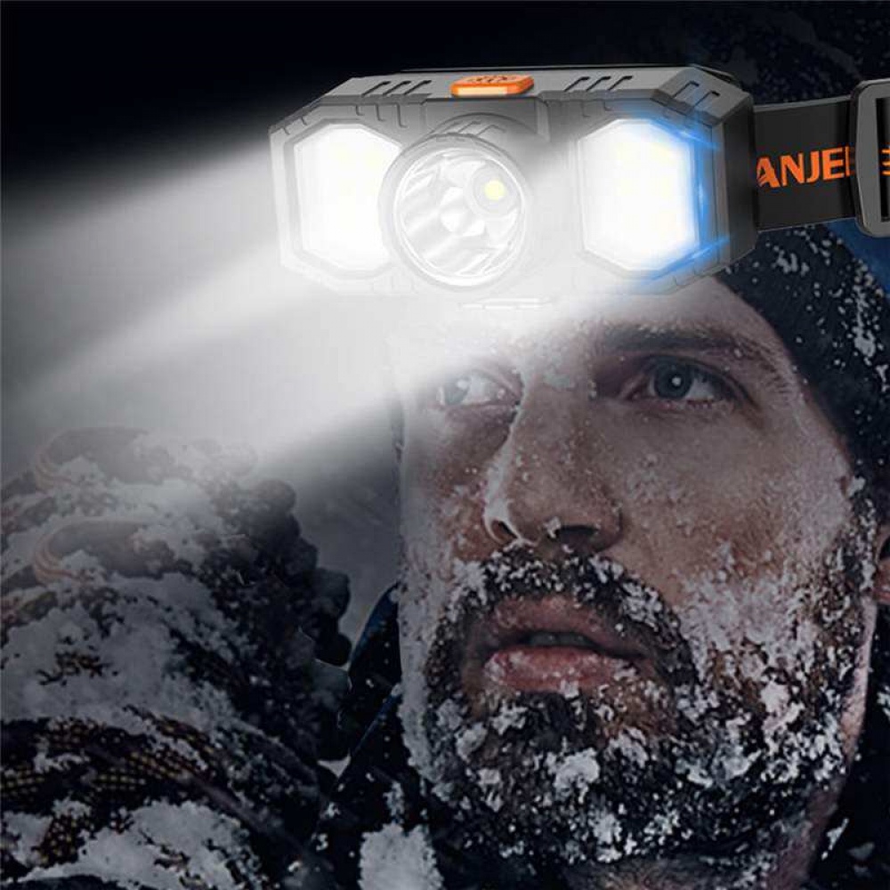 ภาพหน้าปกสินค้าNT 3ไฟ ไฟฉายคาดหัว LED 5000LM ไฟฉายคาดศีรษะแรงสูง ไฟสว่างแบบXPE/COB ไฟฉายเดินป่า ชาร์จแบตได้ ไฟคาดหัว ไฟส่องกบ กันน้ำ Headlamp Rechargeable Headlight Motion Sensor SJ6213 จากร้าน hawaii230.th บน Shopee