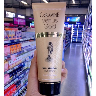 CERAMINE VENUS GOLD Luxury Cream Foam ( 150 g) เซอรามายน์ วีนัส โกลด์ ลักซูรี่ ครีม โฟม (โฟมล้างหน้า)