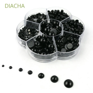 Diacha ดวงตาตุ๊กตาพลาสติก Diy 3-12 มม . สีดํา