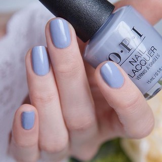 พร้อมส่ง OPI - Kanpai OPI!  ยาทาเล็บเนื้อครีม สีฟ้าเทา อมม่วงพาสเทล น่ารักน่าเอ็นดูมากกค่าา แท้ 100%