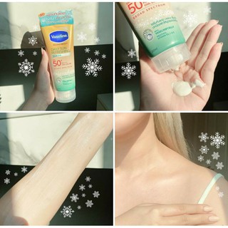 🔥ใหม่ Vaseline เซรั่มกันแดด SPF50+ PA++++ สูตรเย็น❄️ใช้แล้วผิวกระจ่างใส สบายผิวมากก