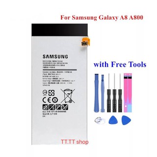 แบตเตอรี่ สำหรับ Samsung Galaxy A8 A800 EB-BA800ABE รับประกัน3เดือน พร้อมชุดถอด+กาว