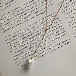 000048 - Adjustable Pearl drop Necklace  สร้อยคอ+จี้มุกแท้ 100%