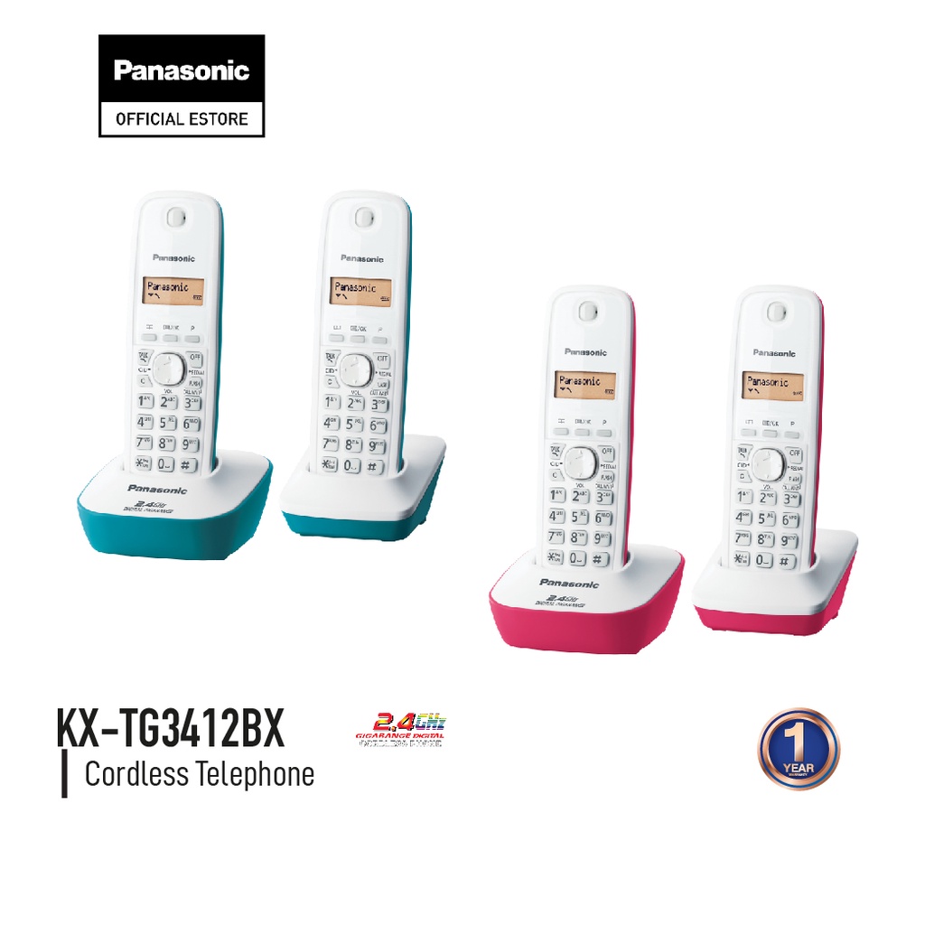 รูปภาพของPanasonic Cordless Phone KX-TG3412BX 2.4 GHz โทรศัพท์ไร้สาย โทรศัพท์สำนักงาน โทรศัพท์บ้านลองเช็คราคา