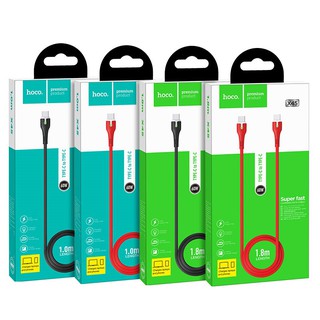 HOCO X45 Surplus Type-C to Type-C charging data cable, 1.0m / 1.8m, current up to 3A / 60W, with indicator.