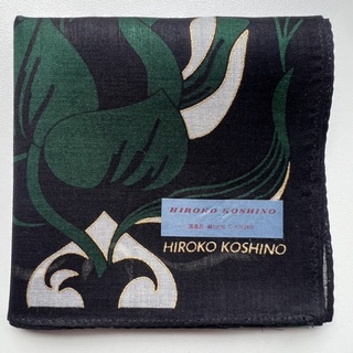 ผ้าเช็ดหน้าญี่ปุ่นวินเทจผู้หญิง Hiroko Koshino แบรนด์เนมแท้ 💯%