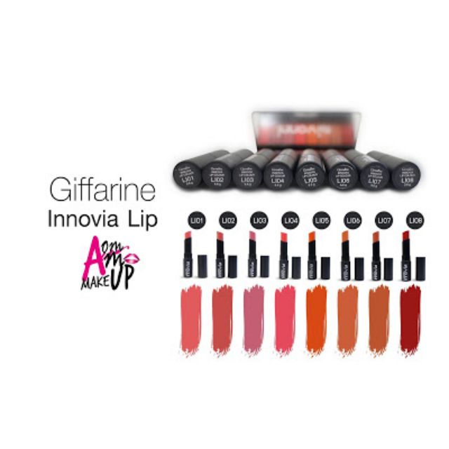 innovia lip colour and innovia lip palette มีแบบตลับกับแบบเท่ง | Shopee ...