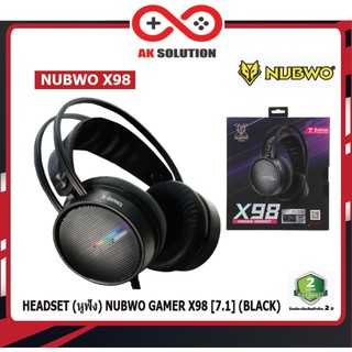 HEADSET (หูฟัง) NUBWO GAMER X98 [7.1] (BLACK)