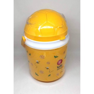 กระติกน้ำโออิชิ Honey Lemon ฝาปิดลายฟุตบอล สำหรับใส่น้ำแข็งหรือน้ำดื่ม มีหูหิ้ว มีช่องสำหรับเสียบหลอดดูดเปิดปิดได้