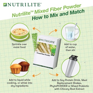 ภาพขนาดย่อของภาพหน้าปกสินค้าพร้อมส่ง..Nutrilite Fiber Powder นิวทริไลท์ไฟเบอร์ ซองละ4.5g/30ซอง Made in USA  Exp 2023 จากร้าน meyaa บน Shopee ภาพที่ 5