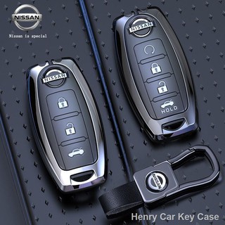 เคสกุญแจรถยนต์ แบบโลหะ สําหรับ Nissan 2021 14 - Generation Almera Sylphy Xtrail Qashqai