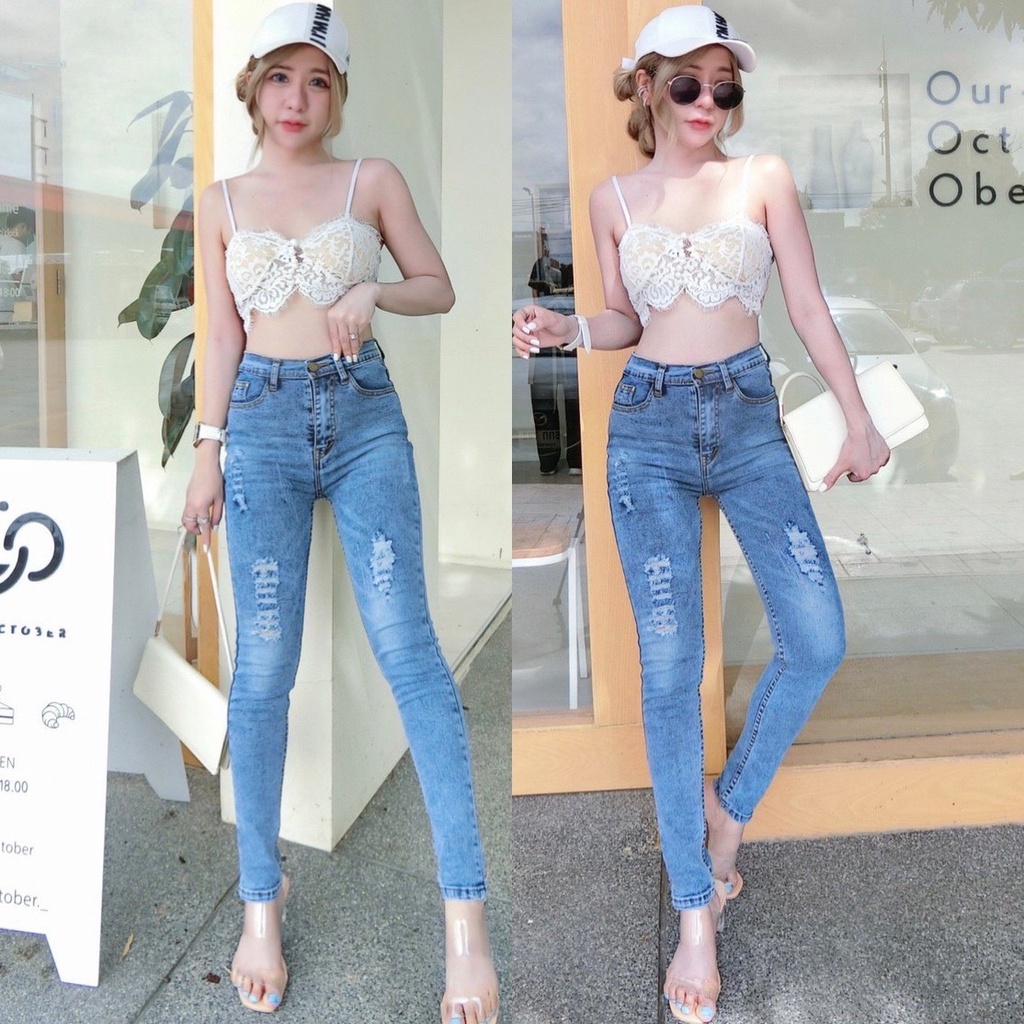 cc-jeans-208-กางเกงยีนส์ผู้หญิง-ทรงเดฟ-เอวสูง-ซิป-ฟอกแต่งขาดแฟชั่น-สีเซอร์