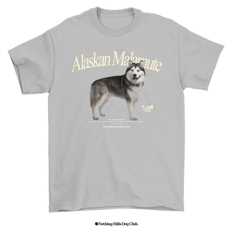 เสื้อยืดลาย-alaskan-malamute-อลาสกัน-มาลามิวท์-classic-cotton-unisex-by-nothing-hills-ใหม่