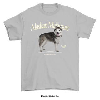 เสื้อยืดลาย ALASKAN MALAMUTE (อลาสกัน มาลามิวท์) Classic Cotton Unisex by 【Nothing Hills】 ใหม่