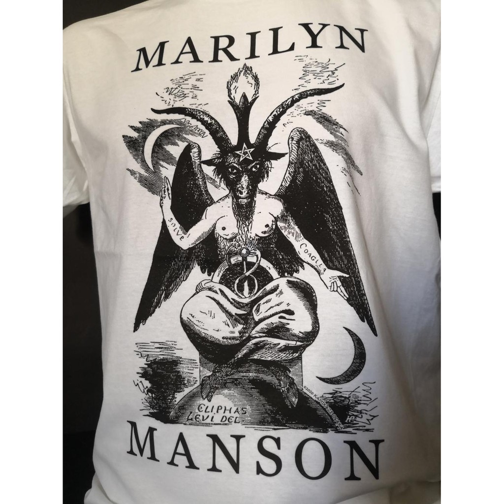 เสื้อยืดผ้าฝ้ายพิมพ์ลายเสื้อวงนำเข้า-marilyn-manson-baphomet-bigger-than-satan-industrial-metal-industrial-rock-alternat