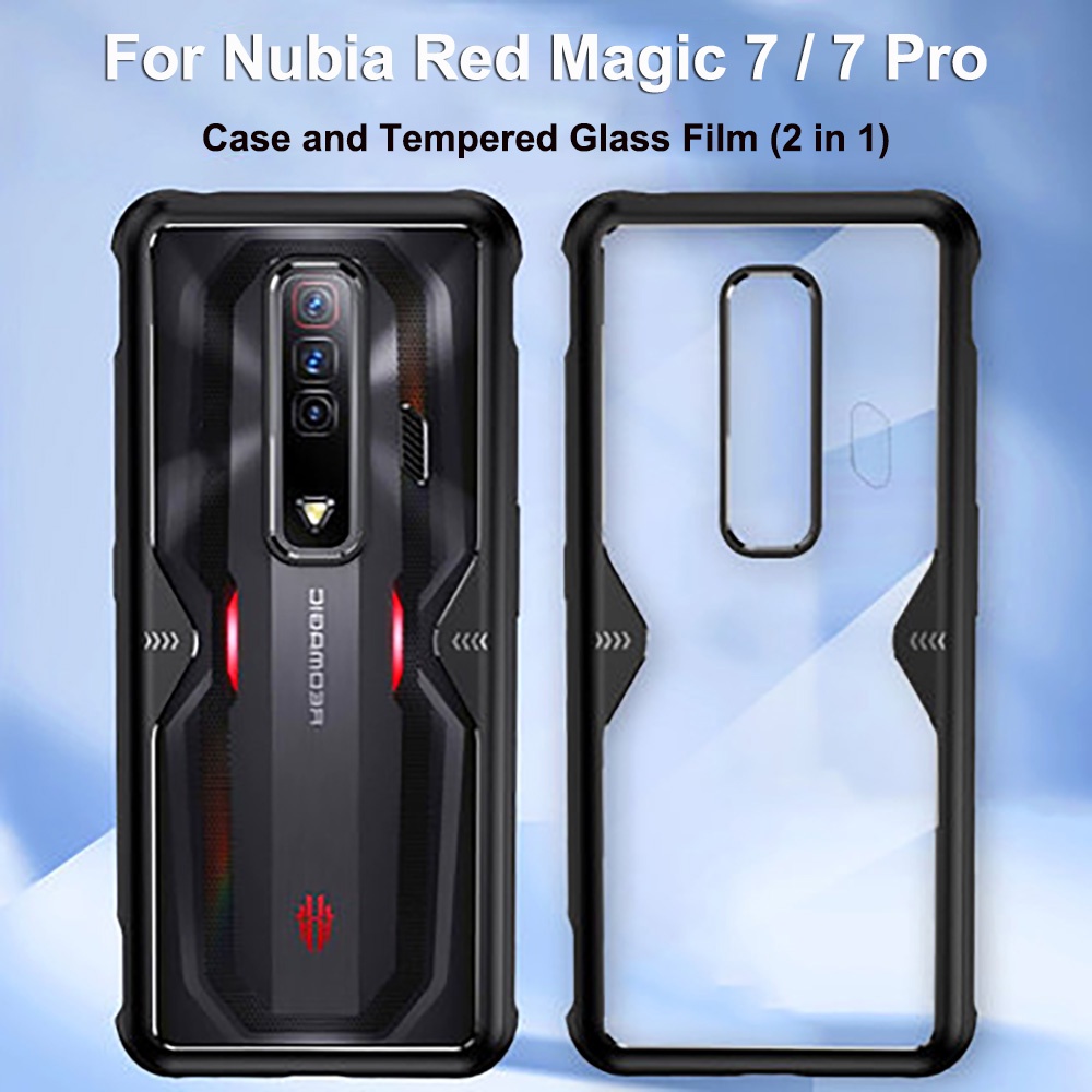 ฝาครอบโทรศัพท์ TPU + PC Hard เคสโทรศัพท์สําหรับ Red Magic 7 โทรศัพท์ ...