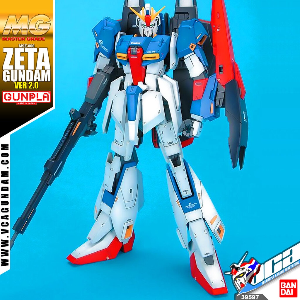 BANDAI GUNPLA MASTER GRADE MG 1/100 ZETA GUNDAM VER 2.0 โมเดล กันดั้ม ...