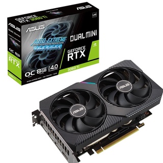 VGA (การ์ดแสดงผล) ASUS DUAL RTX3060TI O8G MINI V2 - 8GB GDDR6 (LHR) สินค้ารับประกันศูนย์ในไทย