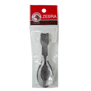 ZEBRA ช้อนเล็ก การ์ตูน ขนาด 3.3 x 10.4 ซม. (แพ็ค 6 คัน) สีสเตนเลส ชุดเครื่องครัว