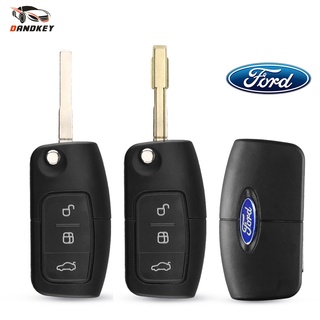 ภาพหน้าปกสินค้าเคสรีโมทกุญแจรถยนต์ แบบพับได้ 3 ปุ่ม สําหรับ Ford Focus Fiesta C Max K ที่เกี่ยวข้อง