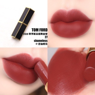 Beauty-Siam แท้ทั้งร้าน !! แบ่งขายลิปสติก TOM FORD LIPSTICK ปริมาณ 0.25 กรัม สี 27 SHAMELESS พร้อมแปรงทาลิป